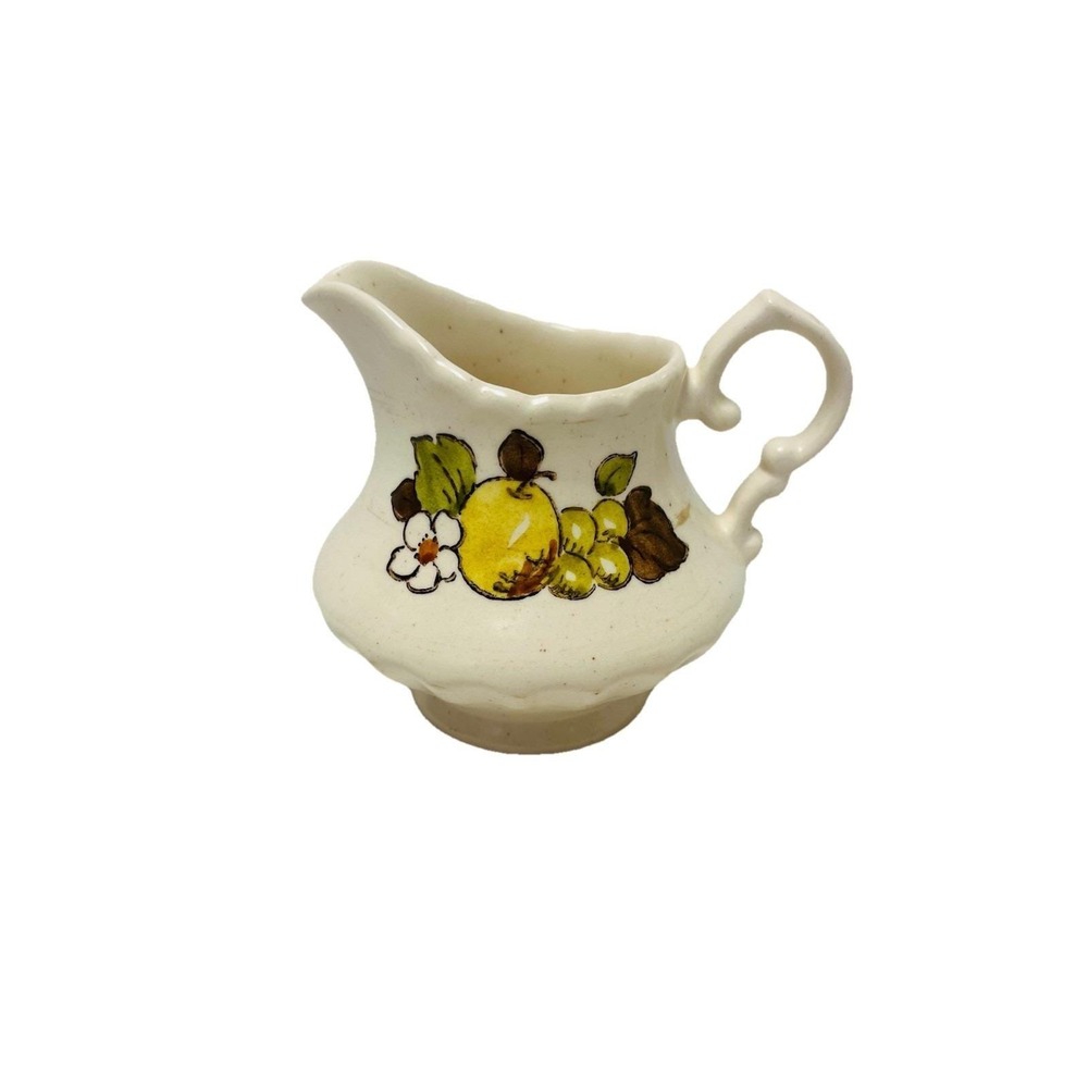 VTG Vernon Ware Metlox Pottery #67 Fruit Basket Creamer ONLY Farmhouse MCM USA